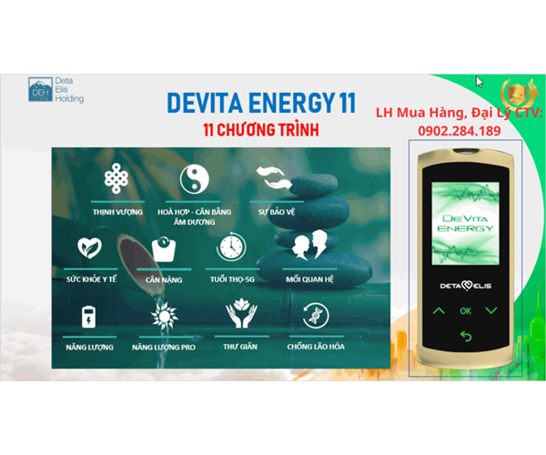 Công Năng Tác Dụng Và Giá Bán Máy Tần Số Devita Enegry 11 Của Đức